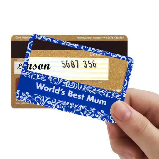 Handy Credit Card Magnifying Wallet Lens - 'World's Best Mum'  