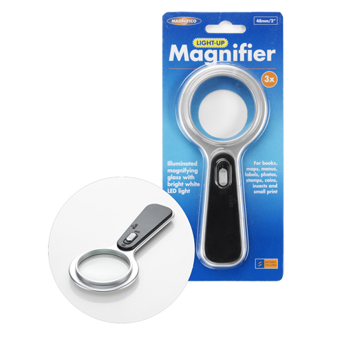 Magnifiers for Christmas - Small Round Light-Up Magnifier 