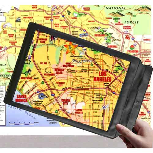 Full Page Magnifier Sheet with Flexible Soft Touch Frame 