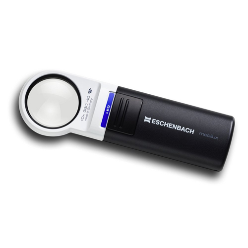 Eschenbach 10x Round Mobilux LED Magnifier 35mm Aspheric Lens