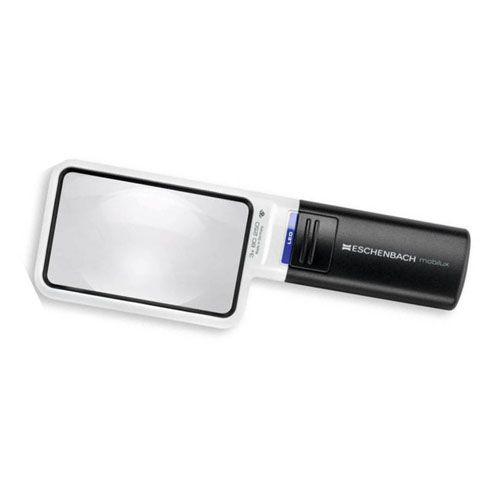Eschenbach 3x Rectangular Mobilux LED Magnifier 90 x 54mm Aspheric Lens