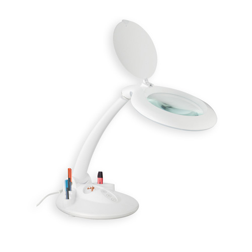 LED Magnifying Table Lamp with Organiser Base (UK only) 