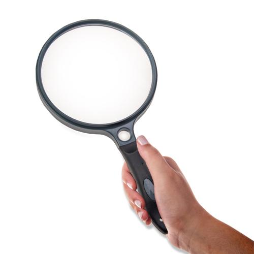 Extra Large Magnifying Glass - Hand-held 5-inch Lens
